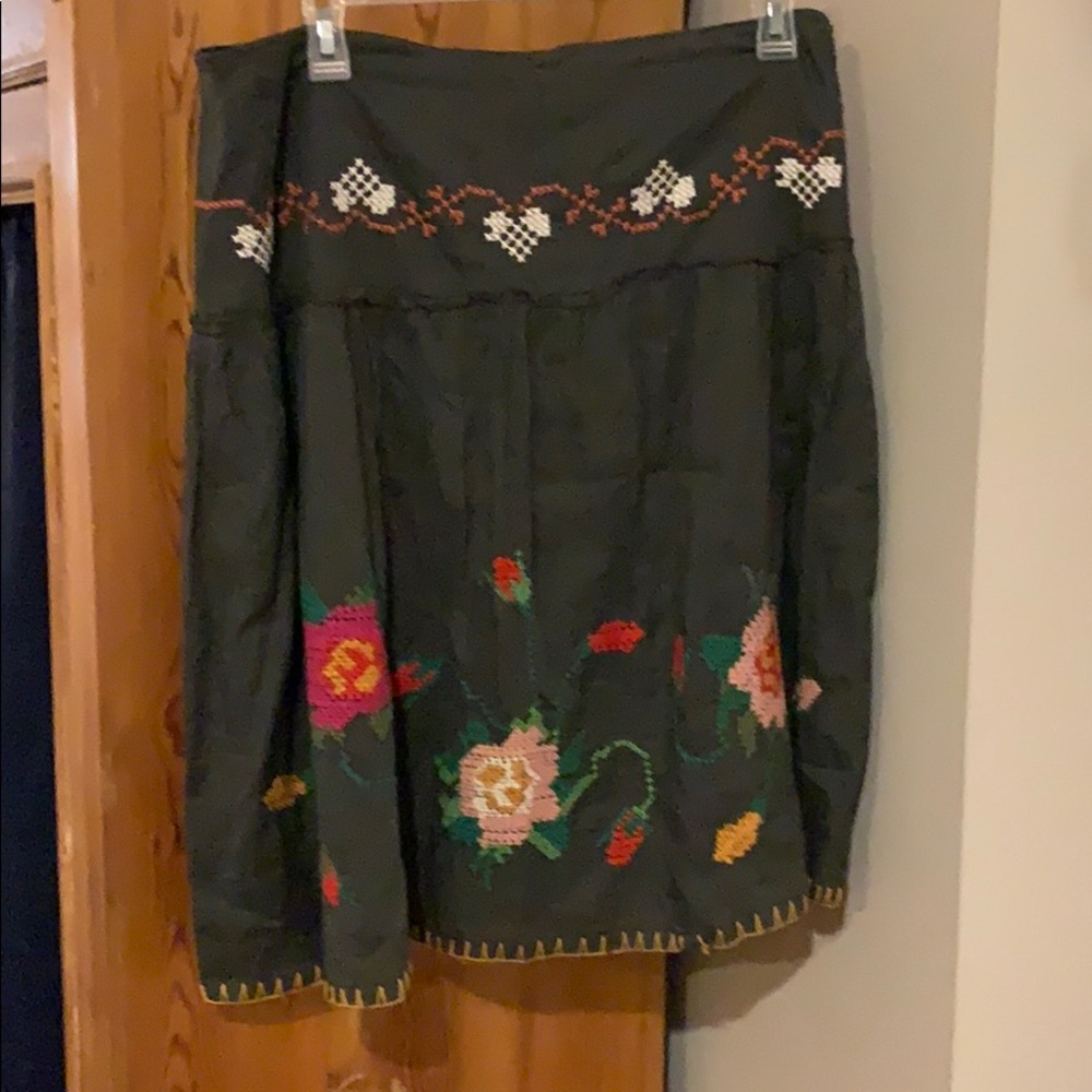 Free People embroidered skirt